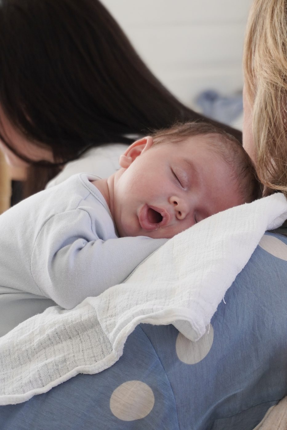 Newborn family moment