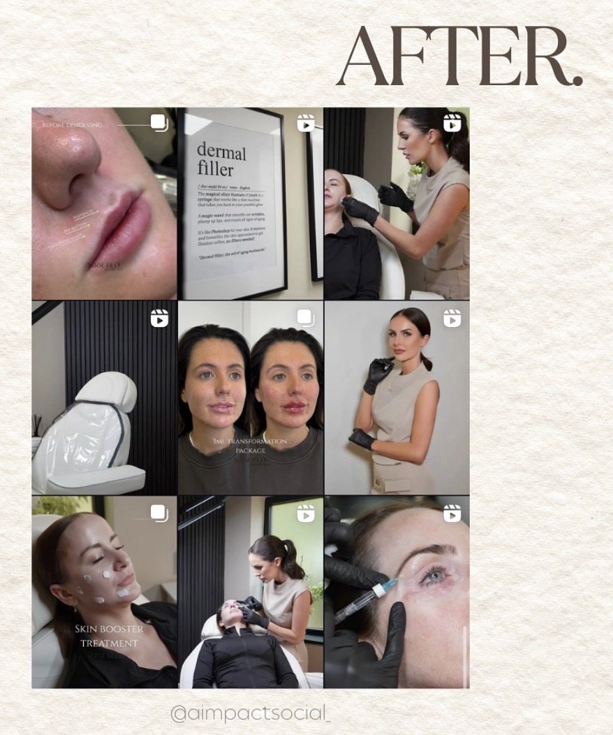 Managed content — aesthetics clinic feed